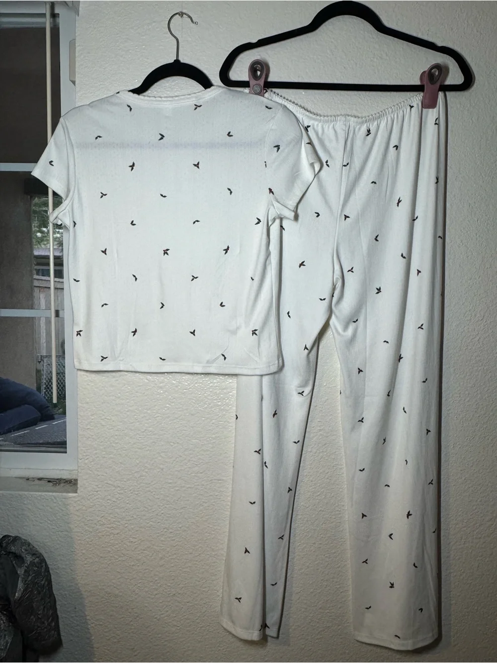 Auden White Sleepwear Set with Tiny holly print
